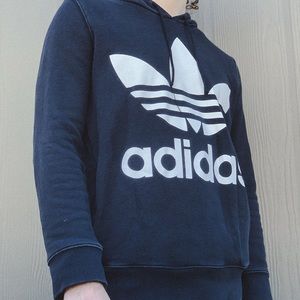 Classic Black Adidas Hoodie
